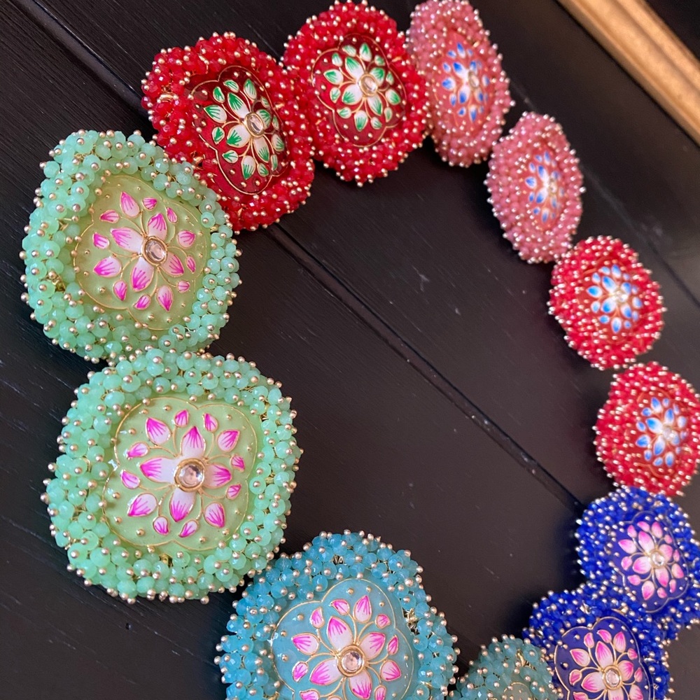 Gorgeous large size stud earrings